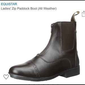 Black ladies size 7 short riding boots equestrian